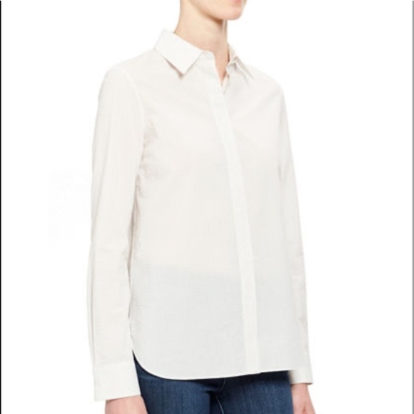 Theory Classic Straight Shirt Size Petite - Picture 3 of 7